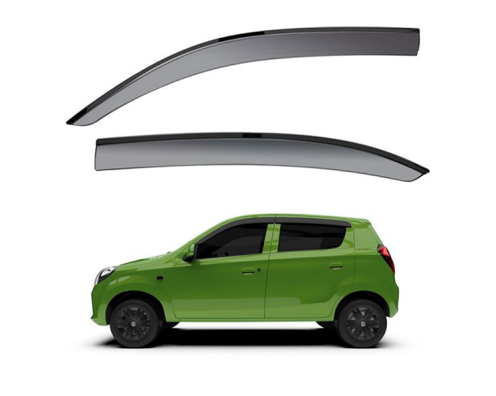 Car Door Visor Window Deflector For Maruti Suzuki Alto 800 (2012 To 2018)