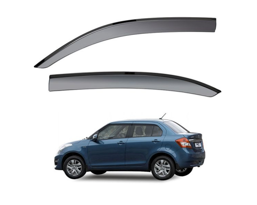 Car Door Visor Window Deflector For Maruti Suzuki Dzire  2012 To 2016