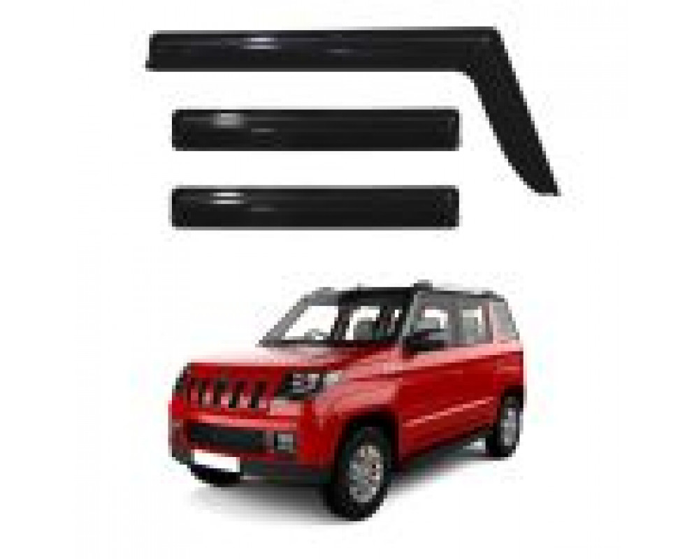 Car Door Visor Window Deflector For TUV 300 2015 To 2017