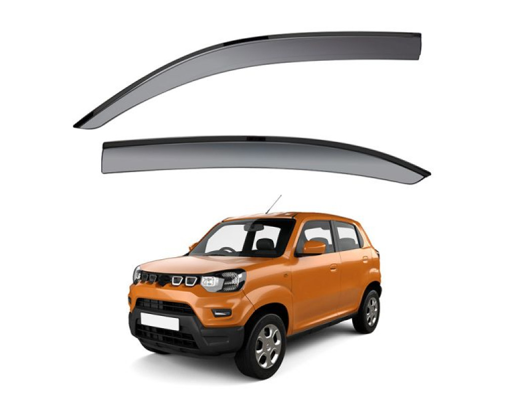 Car Door Visor Window Deflector For Maruti Suzuki S Presso 2019 Onwards 