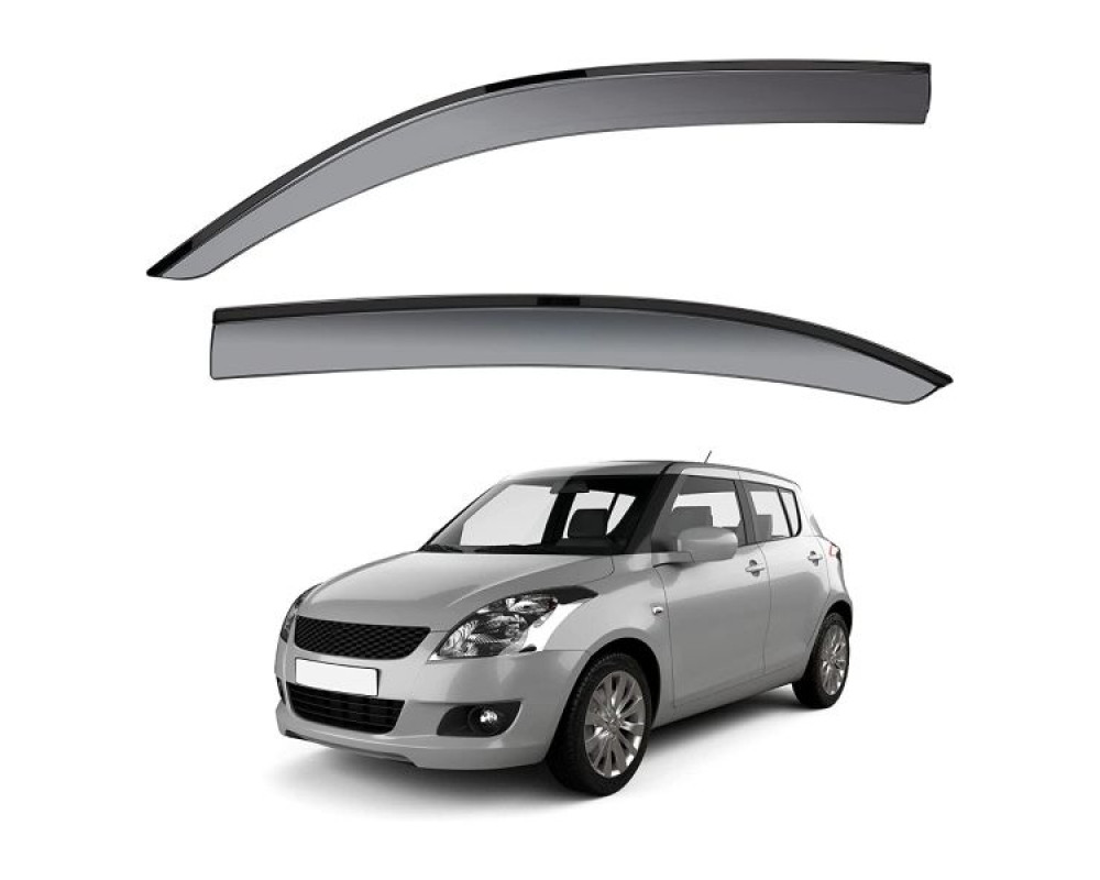 Car Door Visor Window Deflector For Maruti Suzuki Swift 2011 To 2017
