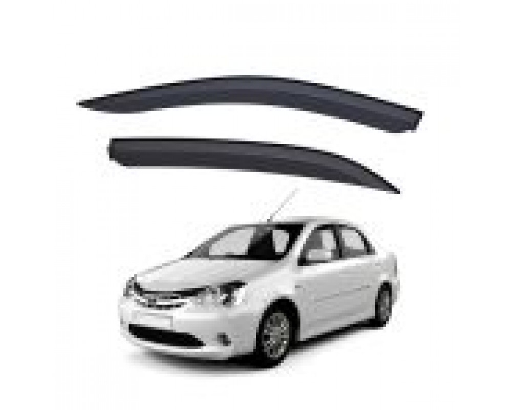 Car Door Visor Window Deflector For Toyota Etios Liva 2011 Onward