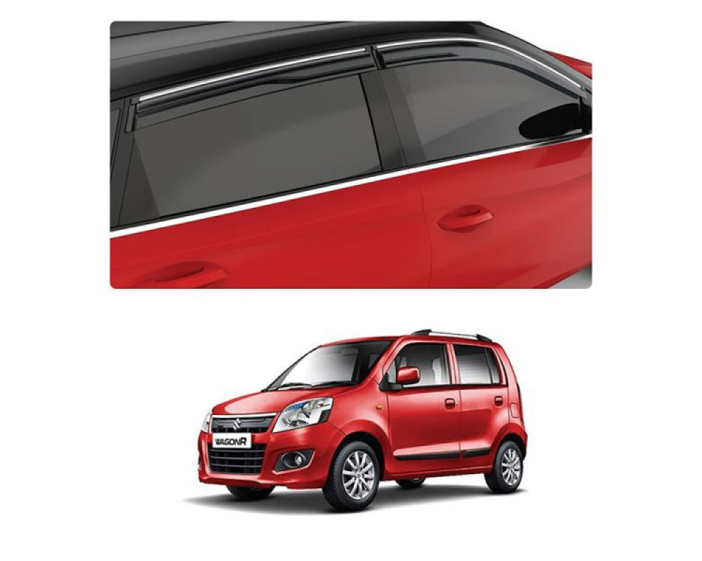 Car Aluminium Window Frame Cover Lower Garnish For Maruti Suzuki Wagon-R K-10 (2010 To 2018)