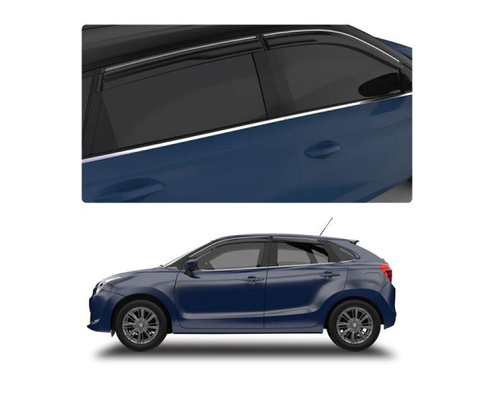 Car Aluminium Window Frame Cover Lower Garnish For Maruti Suzuki Baleno