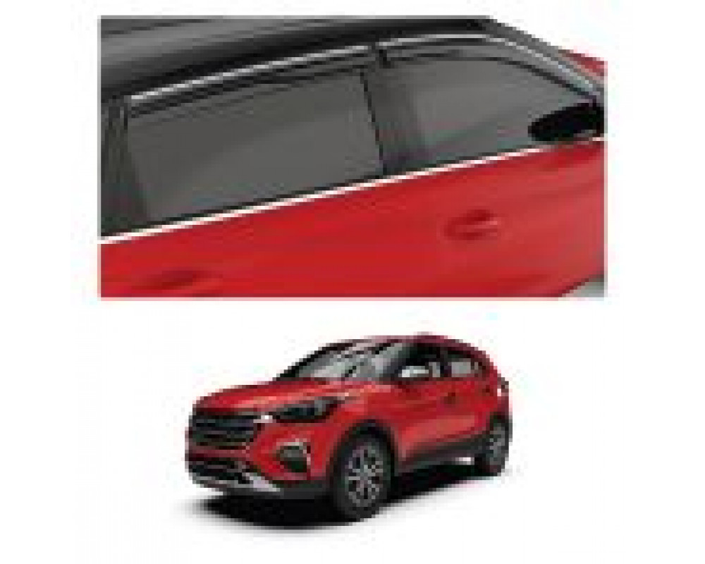 Car Aluminium Window Frame Cover Lower Garnish For Hyundai Creta (2015 To 2019)