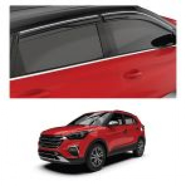 Car Aluminium Window Frame Cover Lower Garnish For Hyundai Creta (2015 To 2019)