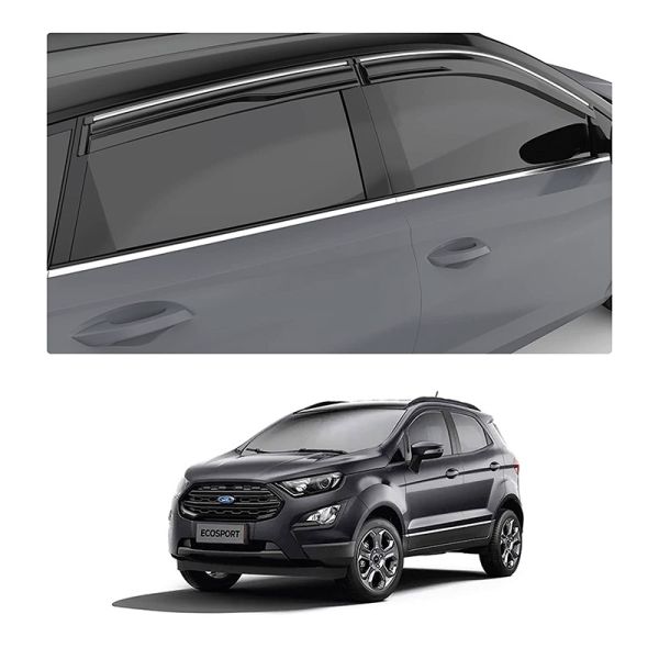  Car Aluminium Window Frame Cover Lower Garnish For Ford Ecosport
