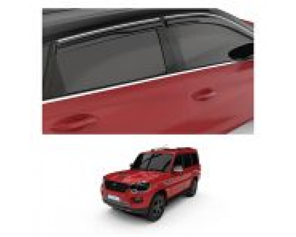 Car Aluminium Window Frame Cover Lower Garnish For Mahindra Scorpio