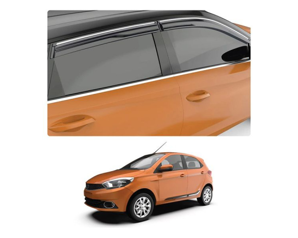 Car Aluminium Window Frame Cover Lower Garnish For Tata Tiago