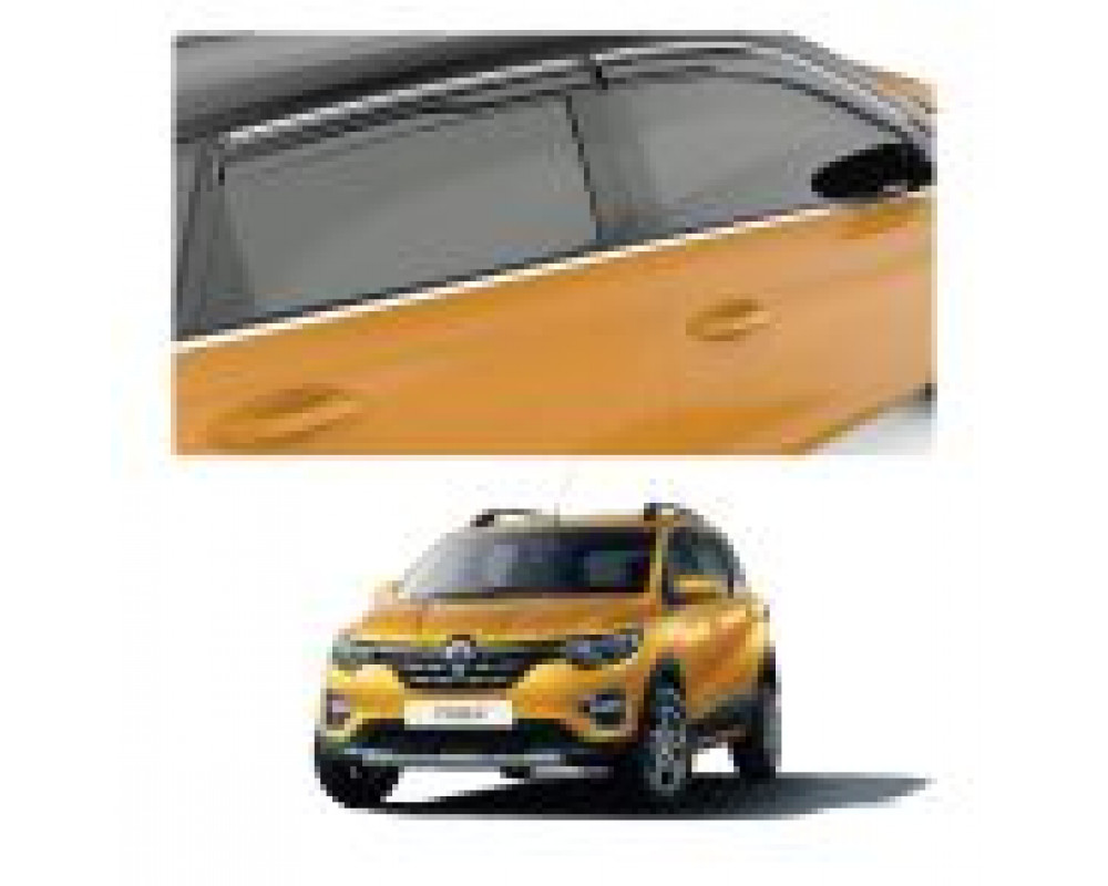 Car Aluminium Window Frame Cover Lower Garnish For Renault Triber 2019 Onwards (Set of 6 Pcs)