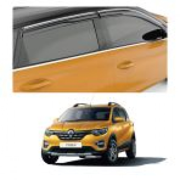 Car Aluminium Window Frame Cover Lower Garnish For Renault Triber 2019 Onwards (Set of 6 Pcs)