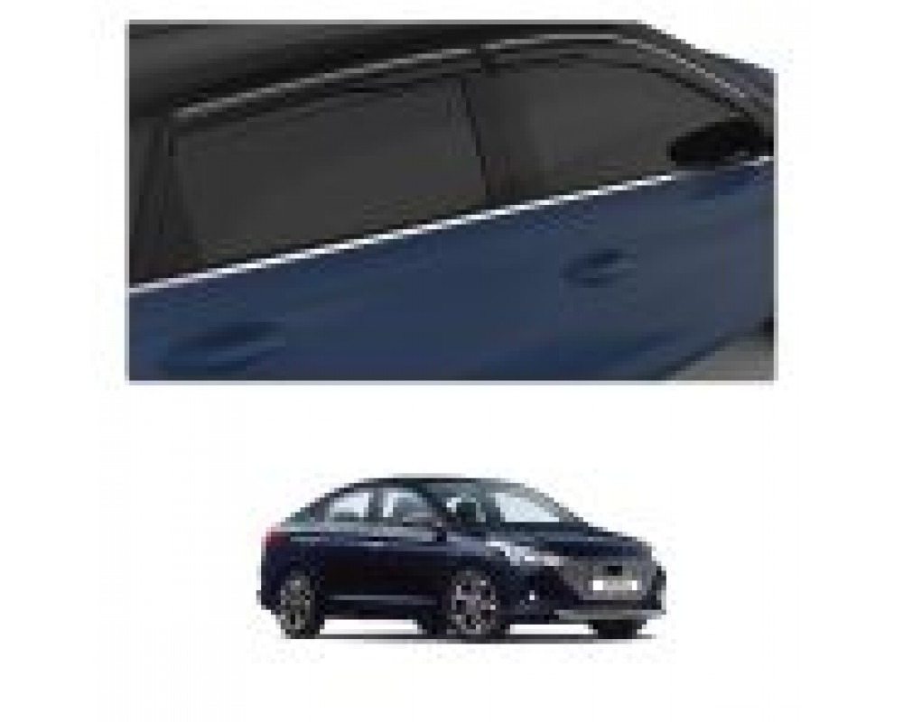 Car Aluminium Window Frame Cover Lower Garnish For Hyundai Verna 2017