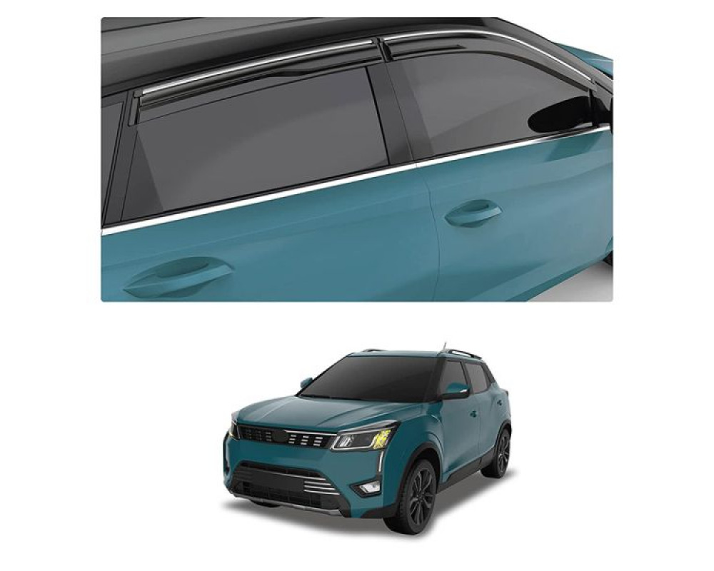 Car Aluminium Window Frame Cover Lower Garnish For  Mahindra XUV 300