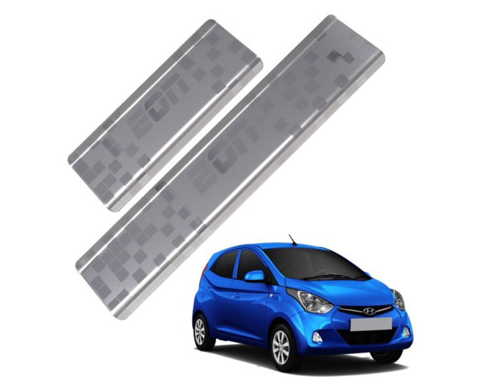 Car Footsteps Stainless Steel Scuff Plate For Hyundai Eon 2011 Onward