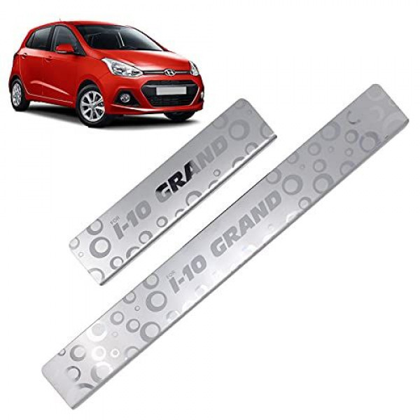 Car Footsteps Stainless Steel Scuff Plate For Hyundai  GRAND I-10 