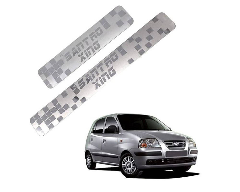 Car Footsteps Stainless Steel Scuff Plate For Hyundai Santro Xing