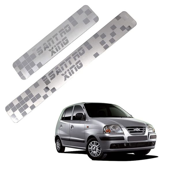 Car Footsteps Stainless Steel Scuff Plate For Hyundai Santro Xing