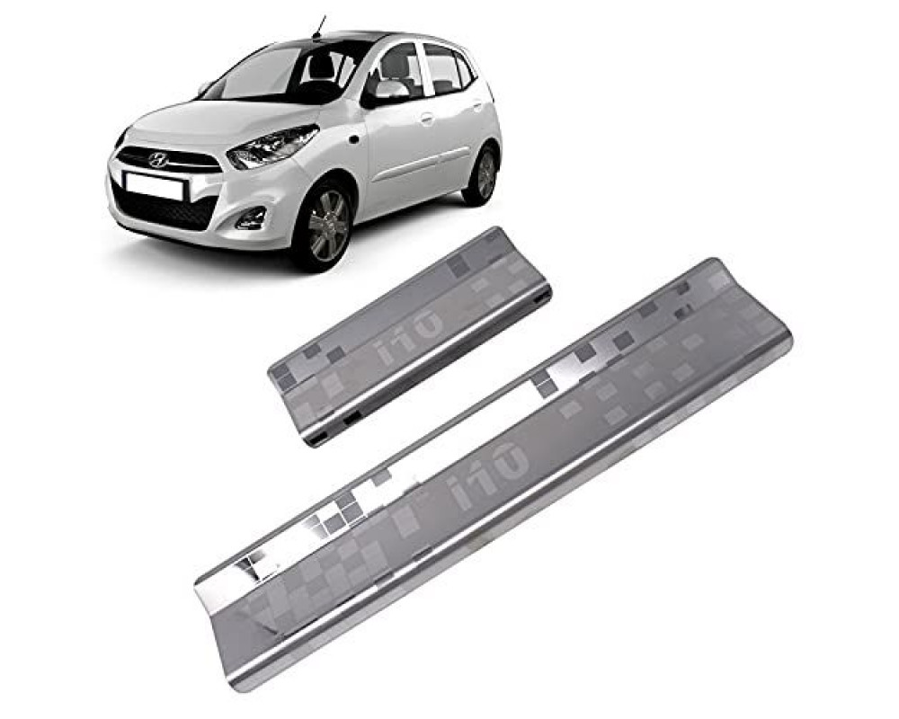 Car Footsteps Stainless Steel Scuff Plate For Hyundai i10 2007 Onward