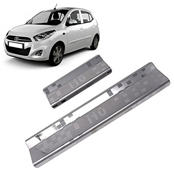 Car Footsteps Stainless Steel Scuff Plate For Hyundai i10 2007 Onward