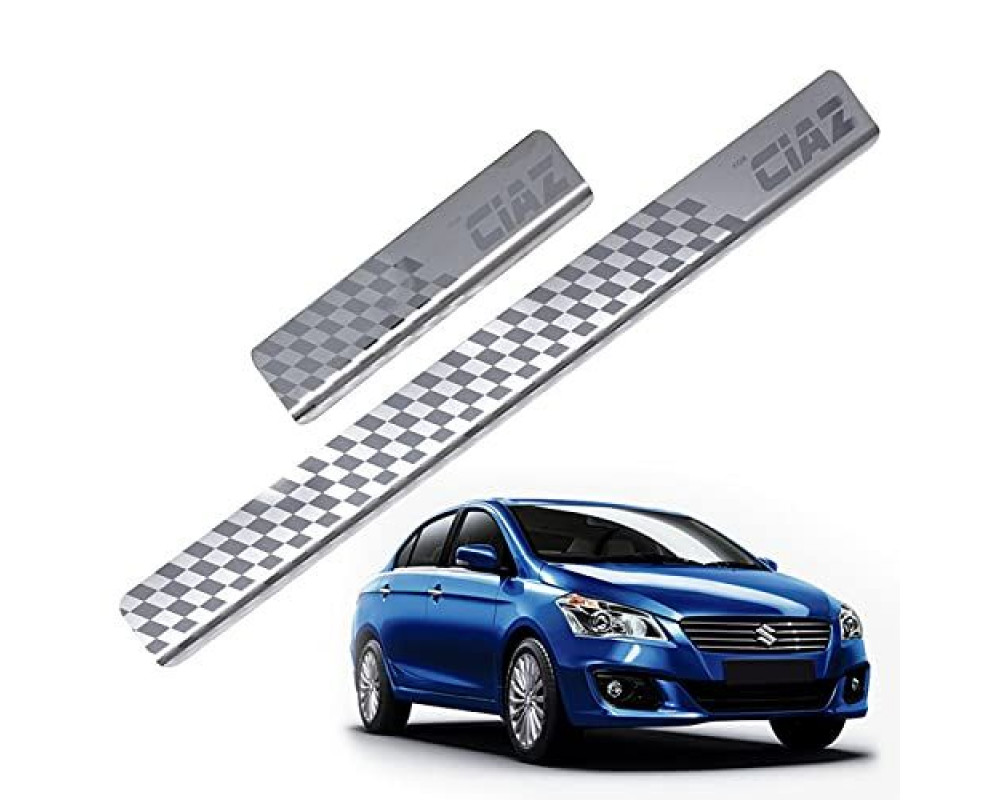 Car Footsteps Stainless Steel Scuff Plate For Maruti Suzuki Ciaz 2014 Onward