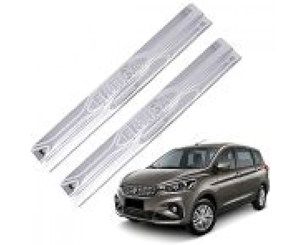 Car Footsteps Stainless Steel Scuff Plate For Maruti Suzuki Ertiga 2018 Onward