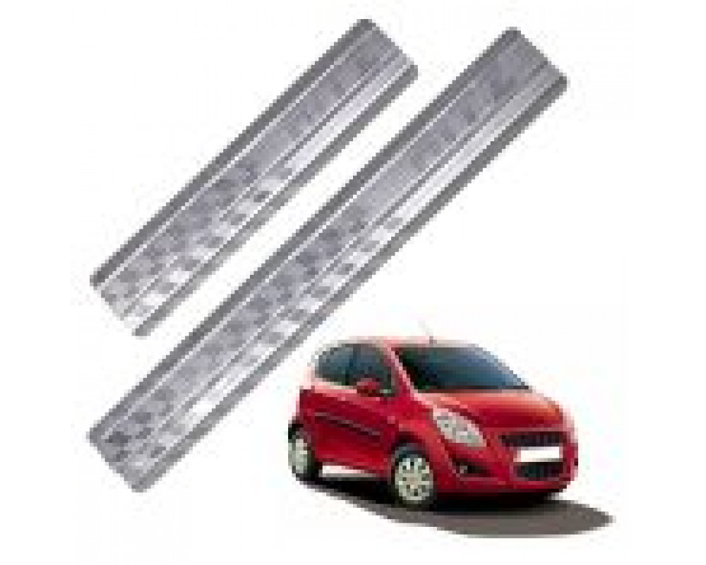 Car Footsteps Stainless Steel Scuff Plate For Maruti Suzuki Ritz 2009 Onward