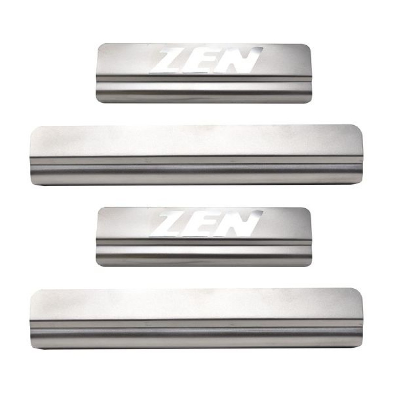 Car Footsteps Stainless Steel Scuff Plate For Maruti Suzuki Zen 1994 Onward