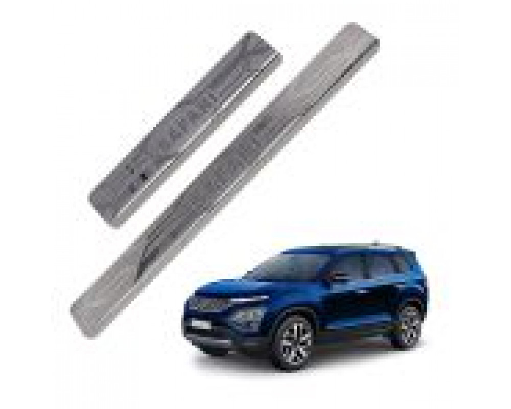 Car Footsteps Stainless Steel Scuff Plate For TATA Safari 2021 Onward