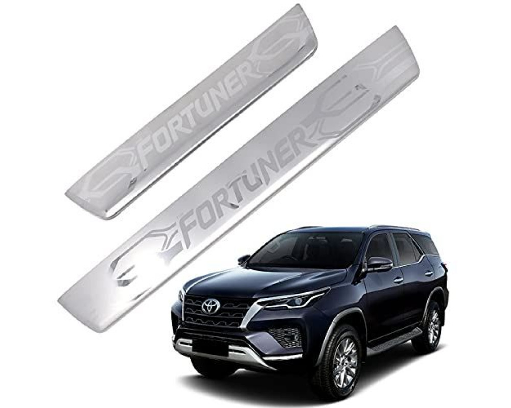 Car Footsteps Stainless Steel Scuff Plate For Toyota Fortuner 2016 Onward